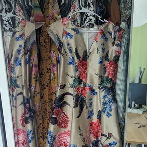 E Shakti Floral Watercolor Dress